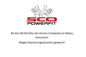 Umkleide Sanierungsarbeiten